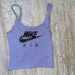 Purple Nike AIR crop top